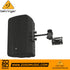 Behringer CE500D black commercial installed speaker with adjustable wall mount bracket from Zoso Music