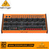 Zoso Music Behringer Crave semi-modular analog synthesizer with orange chassis, black control panel, and patch points.