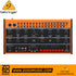 Zoso Music Behringer Crave semi-modular analog synthesizer with orange faceplate, knobs, and 32-step sequencer.
