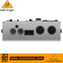 Zoso Music Behringer CT100 6-in-1 cable tester showing XLR, TRS, and MIDI input ports on a silver metal chassis.