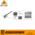 Zoso Music diagram showing Behringer Ultra-DI DI20 connecting an electric guitar to an amplifier and mixer