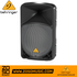 Zoso Music Behringer Eurolive B115D 1000-watt 15-inch active PA speaker with black trapezoidal enclosure and metal grille