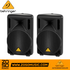 Zoso Music Behringer Eurolive B210D pair of 200W 10-inch active PA speakers in black molded plastic enclosure