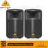 Zoso Music Behringer Europort EPS500MP3 portable PA system featuring two black 8-inch speakers with integrated design.