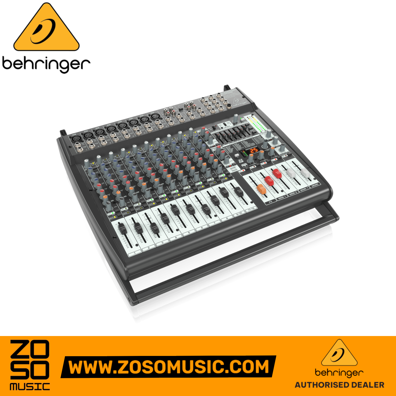 Zoso Music Behringer Europower PMP4000 16-channel powered mixer with graphic EQ and built-in effects processor