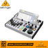 Zoso Music Behringer FLOW 8 digital mixer with smartphone app interface showing faders and settings on a white background