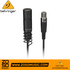 Zoso Music Behringer HM50 black condenser hanging microphone with integrated spring clamp and XLR connector