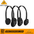 Zoso Music Behringer HO66 lightweight stereo headphones in a 3-pack set with black adjustable ear cups