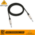 Zoso Music Behringer GIC-300 3m instrument cable with gold-plated 1/4 inch TS connectors and black shielding