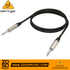 Zoso Music Behringer GIC-150 1.5m instrument cable with gold-plated 1/4 inch TS connectors and black shielding
