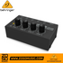Zoso Music Behringer MicroAMP HA400 4-channel headphone amplifier in black with individual volume control knobs