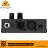 Zoso Music Behringer MicroMON MA400 monitor headphone amplifier showing rear XLR and TRS input and output ports