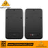 Rear view of Zoso Music Behringer MS16 active monitor speakers showing input ports and connectivity options