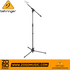 Zoso Music Behringer MS2050-L professional black steel tripod microphone stand with adjustable boom arm