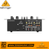 Rear panel of Zoso Music Behringer Pro Mixer NOX101 showing RCA inputs, TRS outputs, and mic connection ports.