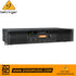 Zoso Music Behringer NX-3000D power amplifier with DSP, featuring a black 2U rack-mount design and LED metering.