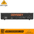 Zoso Music Behringer Odyssey analog synthesizer rear panel showing MIDI, USB, and audio connectivity ports.