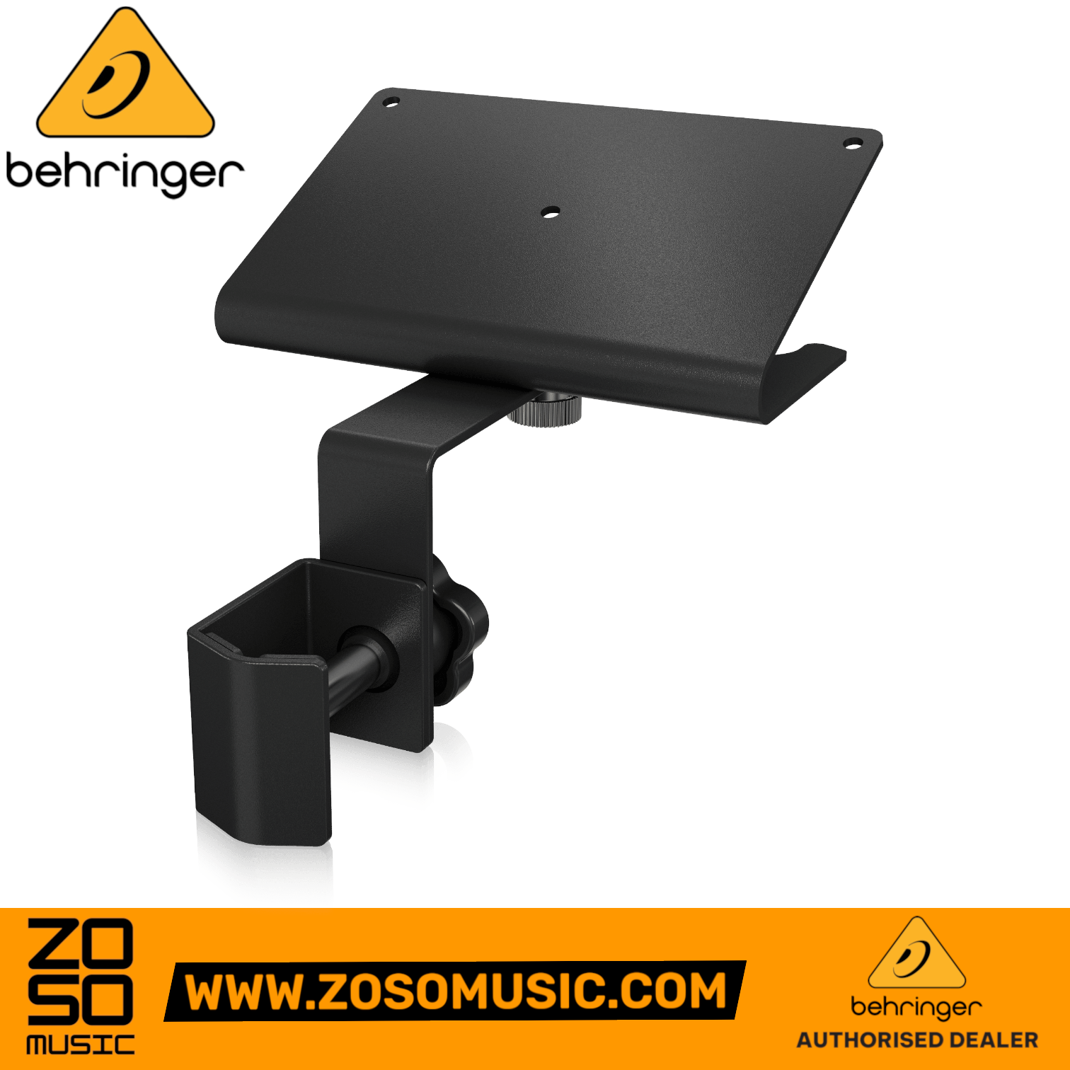 Zoso Music Behringer Powerplay P16-MB black metal stand mounting bracket for P16-M personal mixer