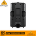 Zoso Music Behringer Eurolive B215XL passive PA speaker rear view showing input ports and ergonomic handles