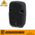 Zoso Music Behringer PK108A 250W 8-inch active PA speaker with Bluetooth and integrated media player in black.