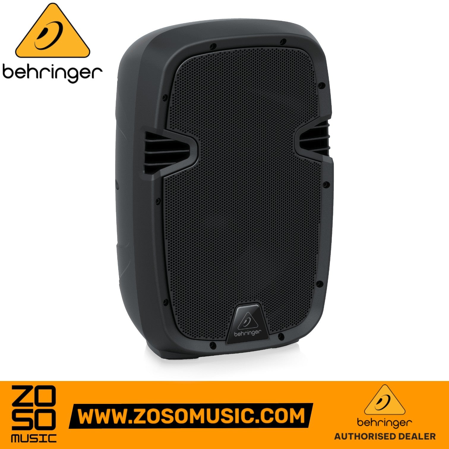 Behringer PK110 passive 10-inch PA speaker with black grille and durable housing from Zoso Music