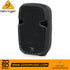 Behringer PK110 500-Watt 10-inch passive PA speaker in black, available at Zoso Music.