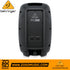 Zoso Music Behringer PK110 passive 10-inch PA speaker rear panel showing input and link output connections.