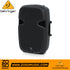 Behringer PK112 600-Watt 12-inch passive PA speaker from Zoso Music featuring a black grille and ergonomic side handle.