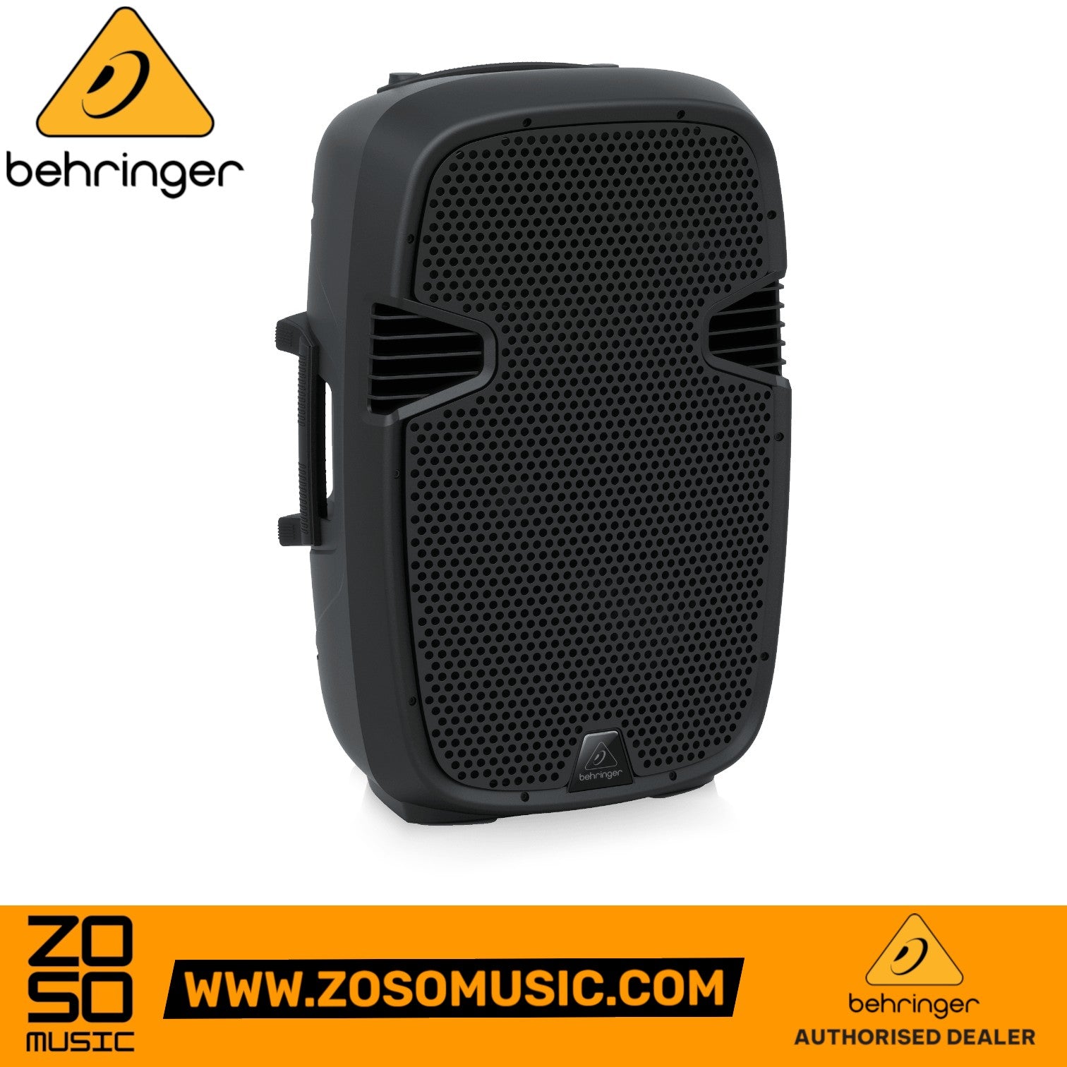 Zoso Music Behringer PK115 passive 15-inch PA speaker with black grille and durable cabinet design
