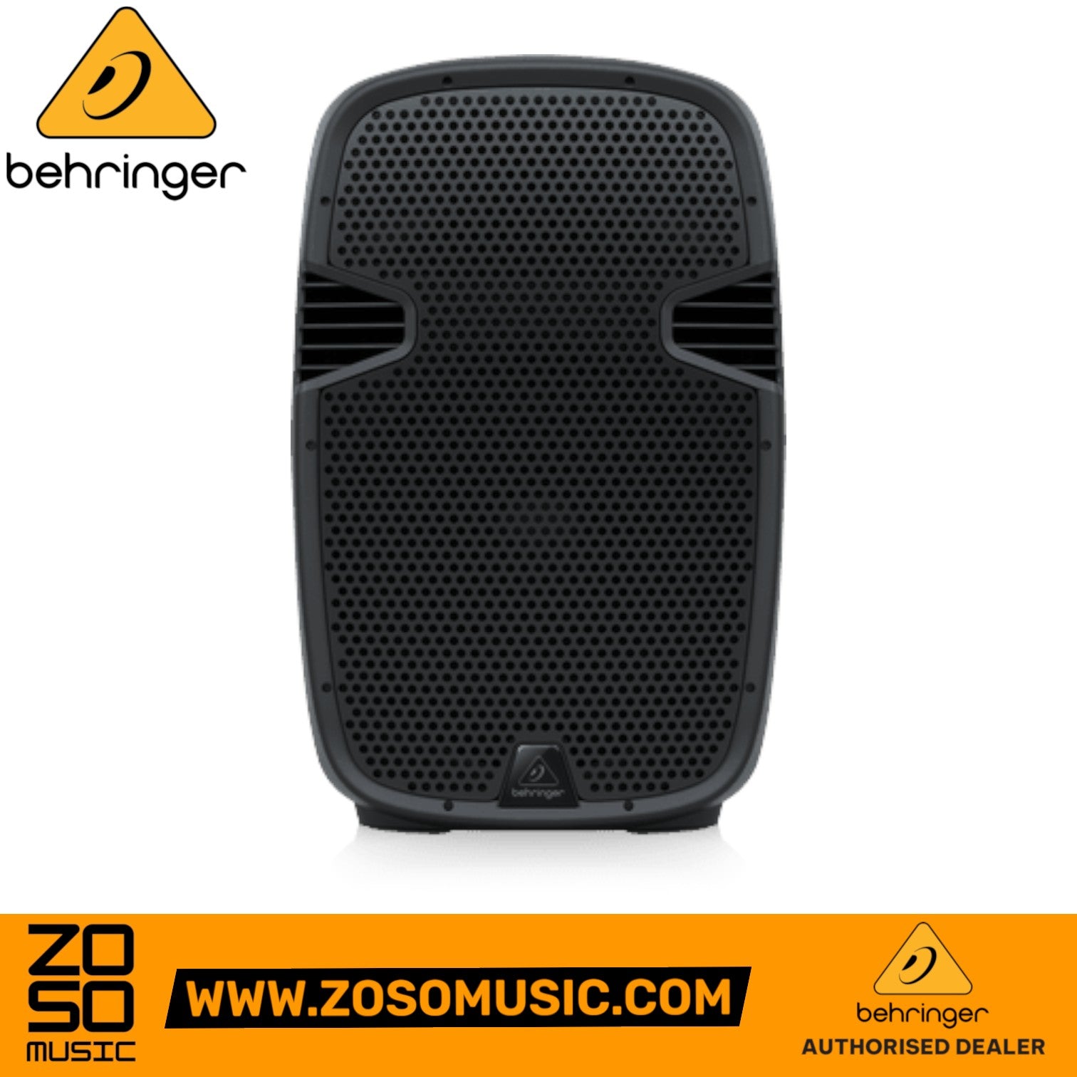 Zoso Music Behringer PK115 800-watt 15-inch passive PA speaker with black metal grille and durable housing