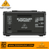 Zoso Music Behringer PMP2000D powered mixer rear panel showing output connections and power specifications