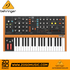 Zoso Music Behringer Poly D analog synthesizer with 37 keys, wood trim, and detailed control panel knobs.