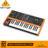 Zoso Music Behringer Poly D analog synthesizer with 37 keys, wood-trimmed chassis, and black control panel.