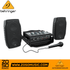 Zoso Music Behringer Europort PPA200 portable 200-watt PA system with two speakers, 5-channel mixer, and microphone.