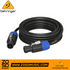 Zoso Music Behringer 10-meter speaker cable with black PVC housing and blue speaker twist connectors