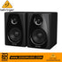 Zoso Music Behringer Studio 50USB 5-inch powered studio monitor speakers with black Kevlar woofers and silk tweeters