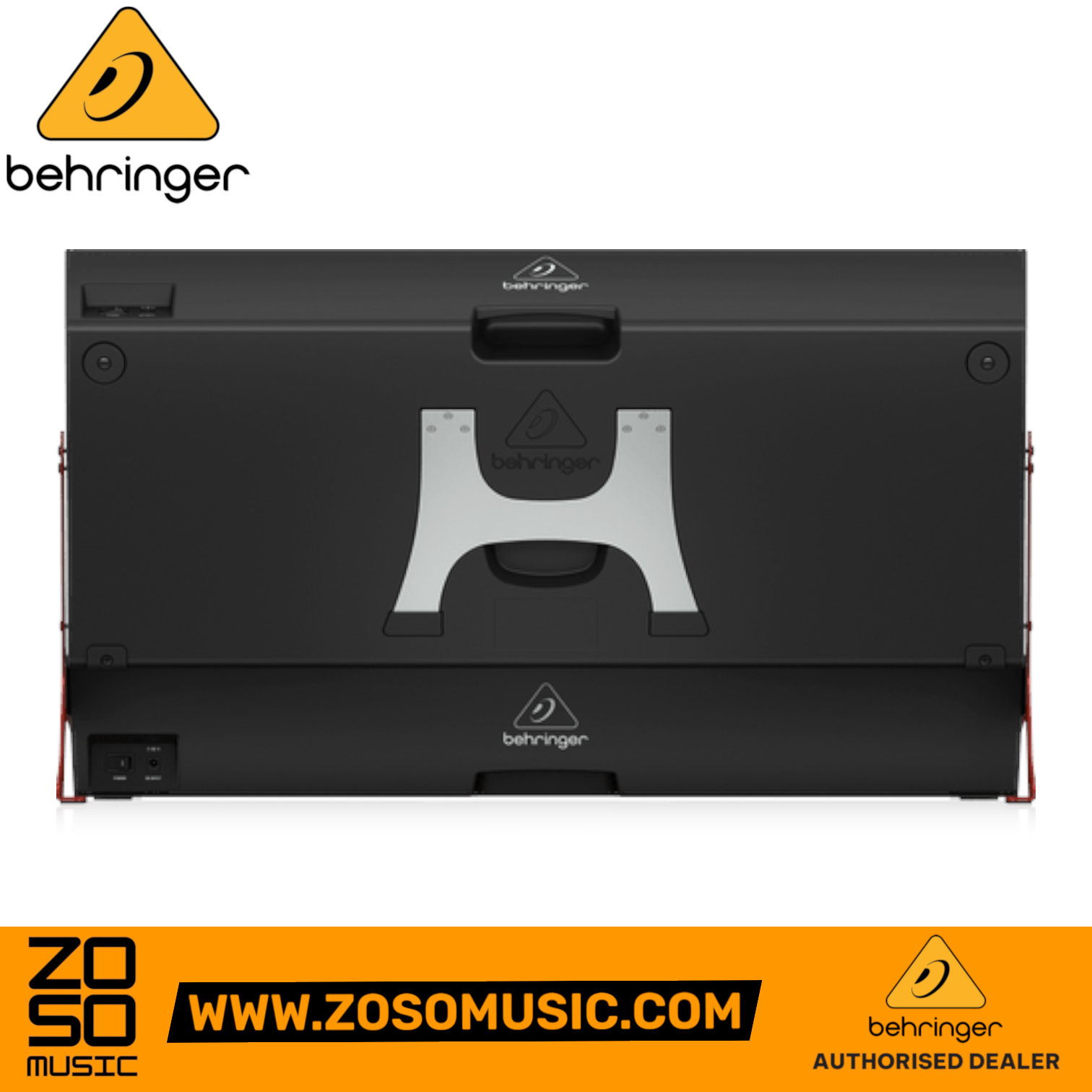 Zoso Music Behringer System 55 modular synthesizer cases in black with mounting brackets