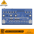 Zoso Music Behringer TD-3-BU blue analog bass line synthesizer with knobs, buttons, and sequencer interface.