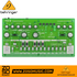 Zoso Music Behringer TD-3-LM lime green analog bass line synthesizer with knobs, switches, and 16-step sequencer.