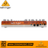 Zoso Music Behringer TD-3-TG analog bass synthesizer in tangerine, showing the rear panel connectivity and ports.