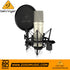 Zoso Music Behringer TM-1 condenser microphone with pop filter and shock mount for professional vocal recording