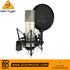 Zoso Music Behringer TM-1 condenser microphone with shock mount and pop filter for professional studio vocal recording