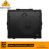 Zoso Music Behringer Ultratone KXD-15 600-watt keyboard amplifier with black metal grille and Turbosound speaker