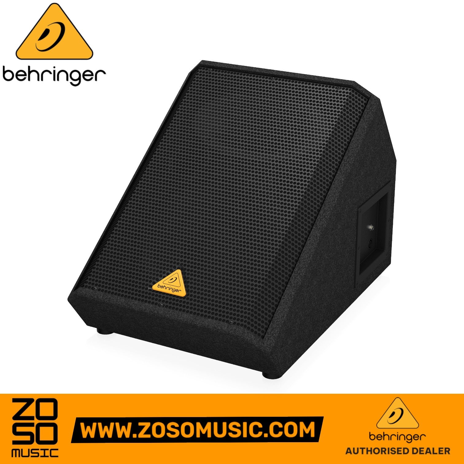 Zoso Music Behringer Eurolive VP-1220F passive stage monitor speaker with a 12-inch driver and rugged black grille.