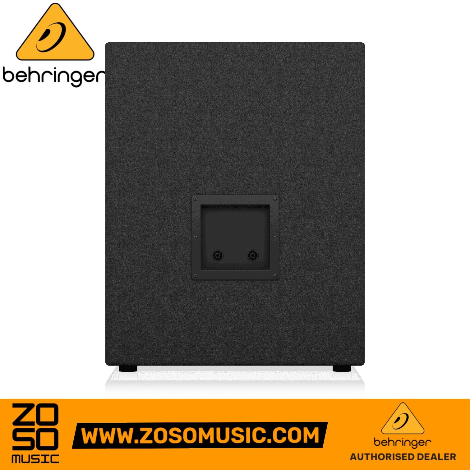 Zoso Music Behringer Eurolive VP-1800S passive subwoofer rear panel view showing speakON input connectors