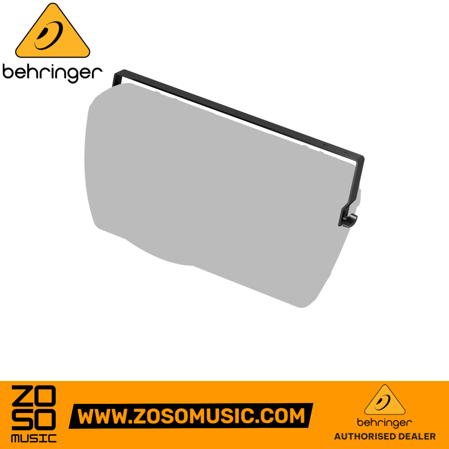 Zoso Music Behringer WB215 black steel wall-mount bracket for Eurolive B215 speakers with 180-degree swivel