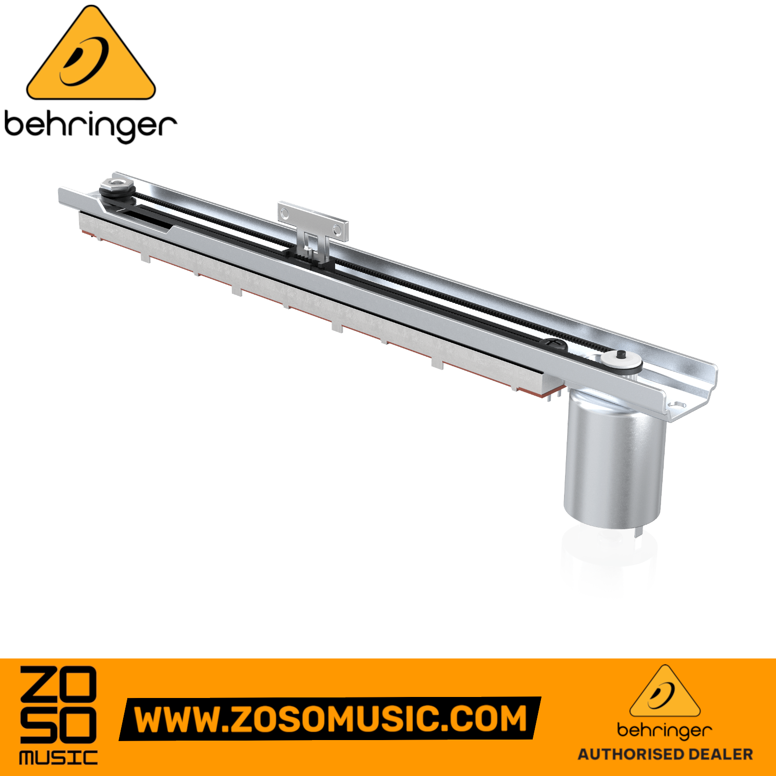 Zoso Music replacement motorized fader for Behringer X32 digital mixing console with high-precision linear track