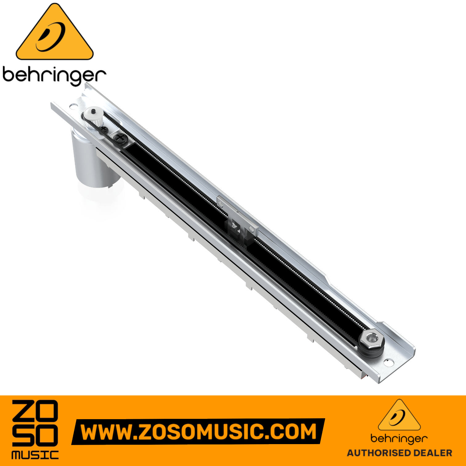 Zoso Music replacement motorized fader for Behringer X32 digital mixing console with high-precision linear track