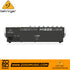 Zoso Music Behringer Xenyx X1222USB 12-channel analog mixer rear panel view showing power and USB connectivity