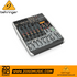 Zoso Music Behringer Xenyx QX1204USB analog mixer with 12 inputs, USB interface, and Klark Teknik FX processor.